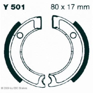 EBC Y501 Premium Bremsbacken Yamaha CG 50 (Jog)