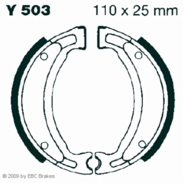 EBC Y503 Premium Bremsbacken Quadzilla Pro Shark (Double 4 Arms)