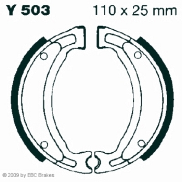 EBC Y503 Premium Bremsbacken Yamaha CS 50 Jog R