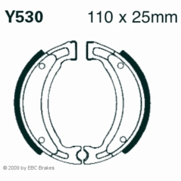 EBC Y530 Premium Bremsbacken Yamaha XF 50 Giggle/Vox