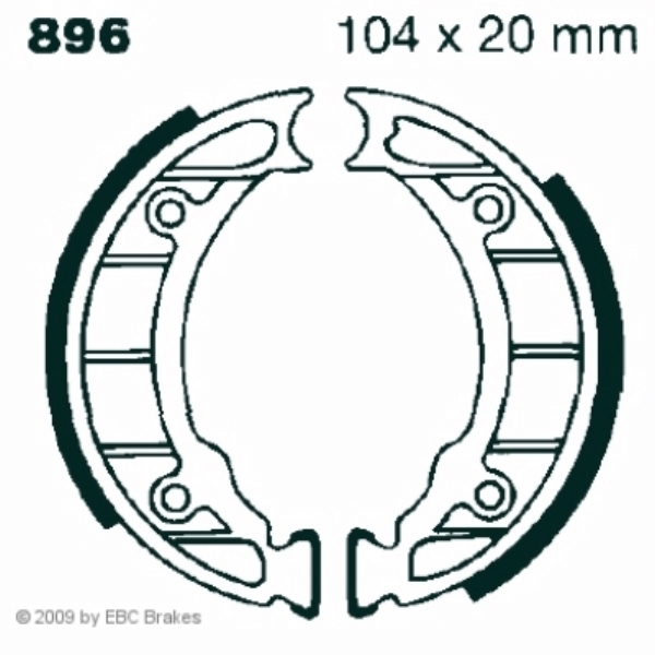 EBC 896 Premium Bremsbacken Piaggio Zip & Zip 50 Bimodale